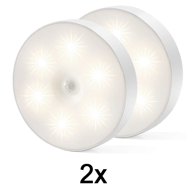 2x Lâmpada LED inteligente com sensor de movimento | LUMISIGN