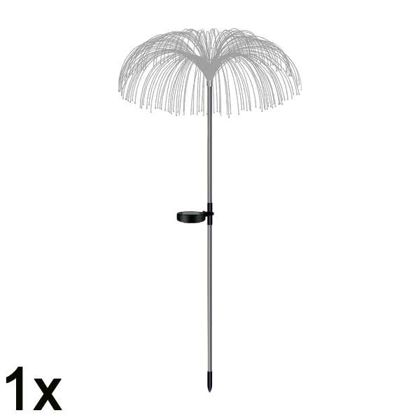 1x Luzes solares para um jardim tropical | LUMIPALM