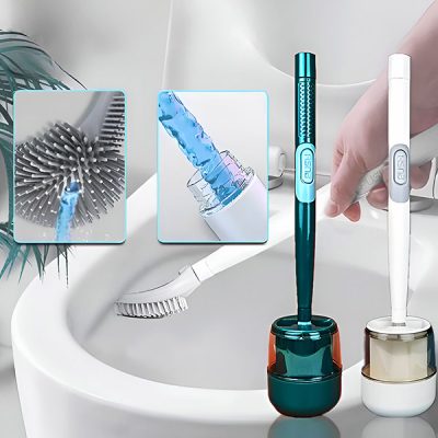 Escova de Sanita com Dispensador Integrado de Solução de Limpeza | FLUSHBRUSH